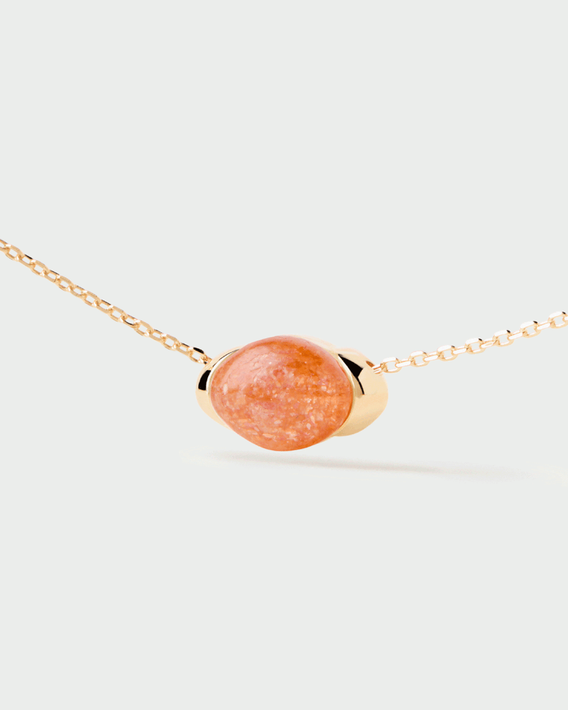 Collana pietra solare Bay - 
  
    Argento sterling / Placcatura in Oro 18K
  
