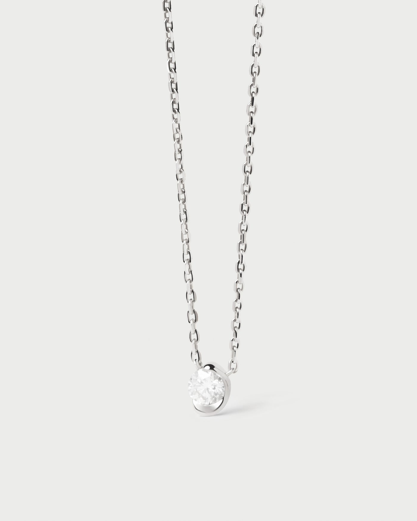 Delia halskette aus Weißgold mit diamanten - 
  
    18 kt Weissgold / Silber-Rhodinierung
  
