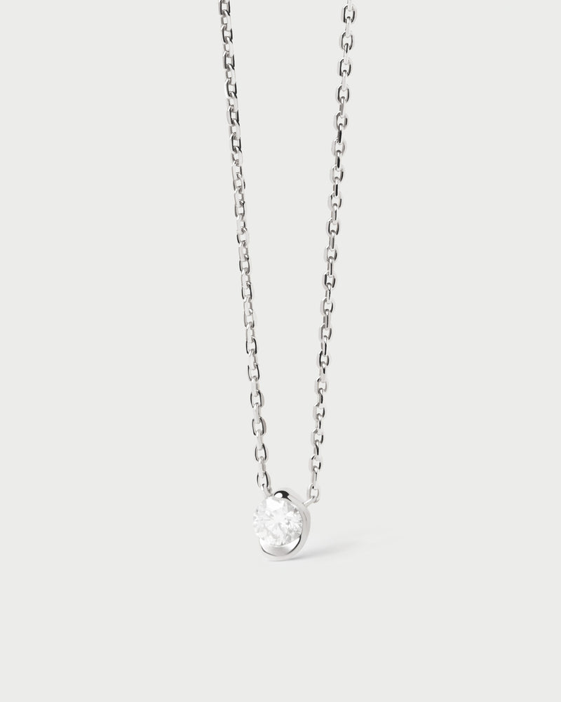 Delia halskette aus Weißgold mit diamanten - 
  
    18 kt Weissgold / Silber-Rhodinierung
  
