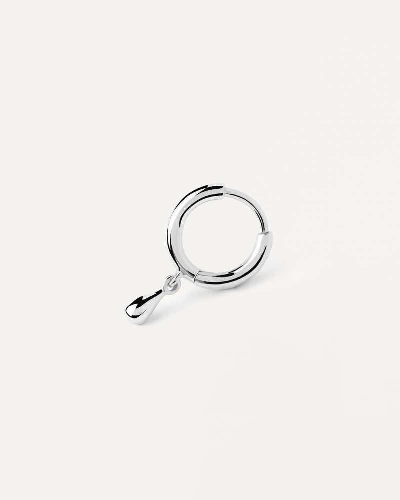 Aro individual de Plata Teardrop - 
  
    Plata de Ley
  
