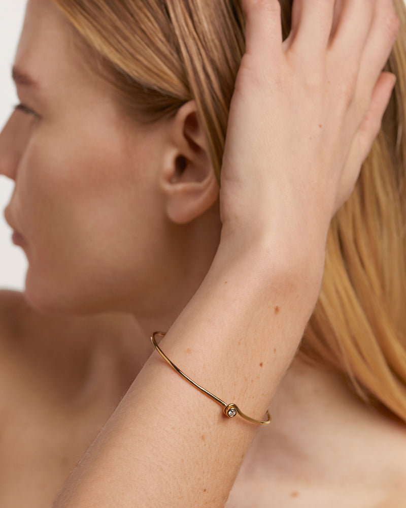 Siena Bangle - 
  
    Sterling Silver / 18K Gold plating
  
