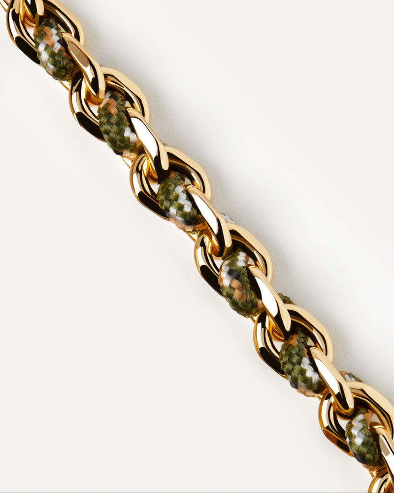 Bracciale Catena e Corda Cottage - 
  
    Ottone / Placcatura in Oro 18K
  

