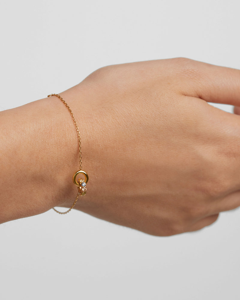 Bracciale Rainbow Spin - 
  
    Argento sterling / Placcatura in Oro 18K
  
