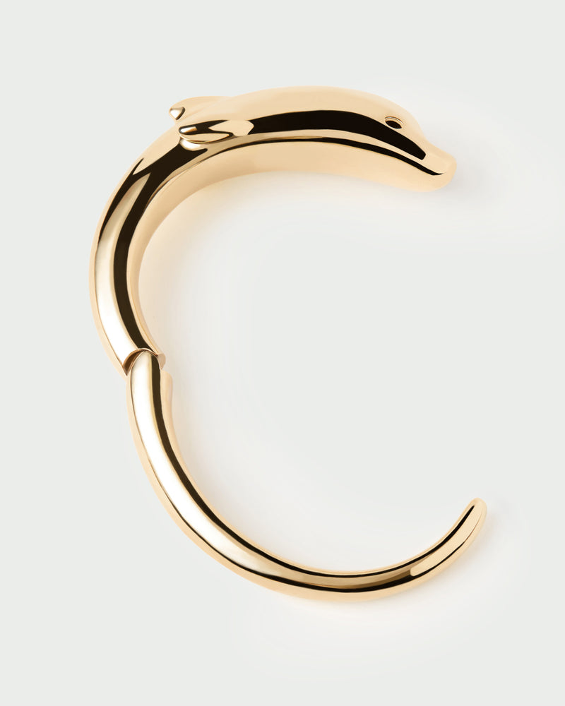 Bracciale rigido Dolphin - 
  
    Argento sterling / Placcatura in Oro 18K
  
