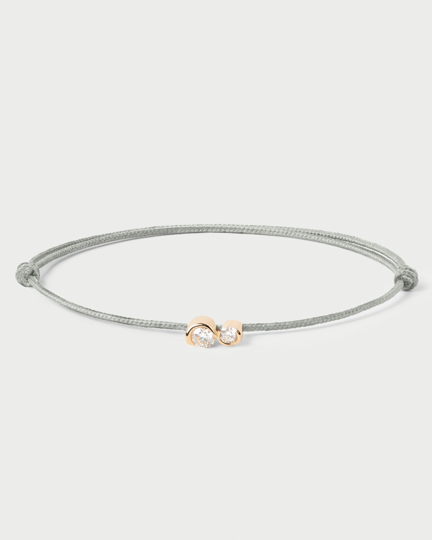 Dafne armband aus diamanten mit kordel - 
  
    18 kt Gold
  
