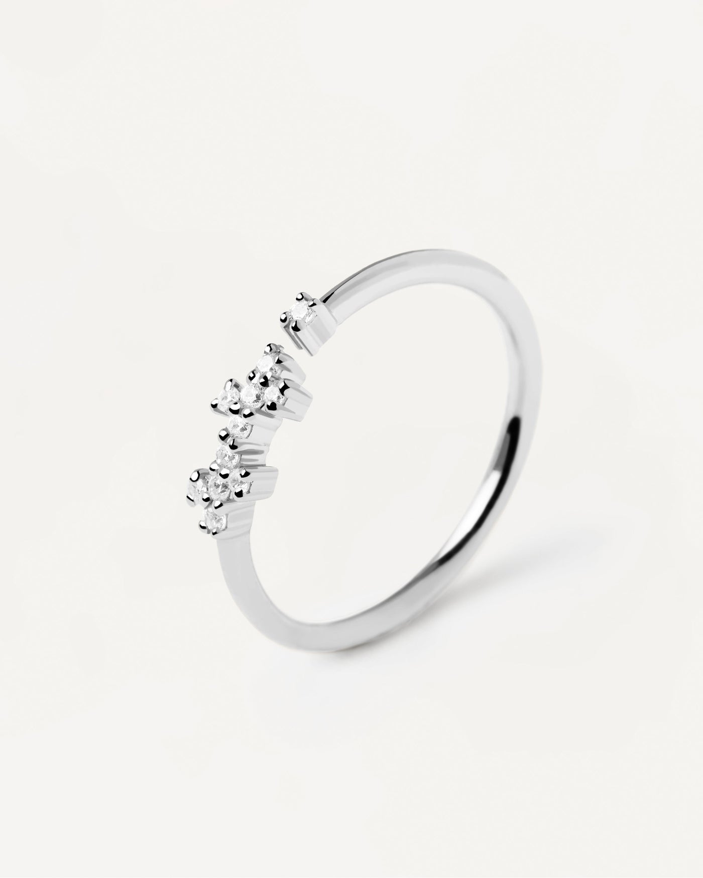 2023 Selection | Prince Silver Ring. Dainty sterling silver ring with white zirconia. Get the latest arrival from PDPAOLA. Place your order safely and get this Best Seller. Free Shipping.