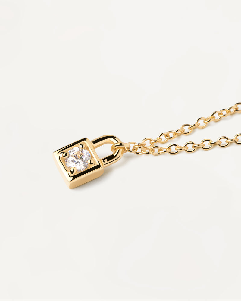 Pdpaola lock necklace discount