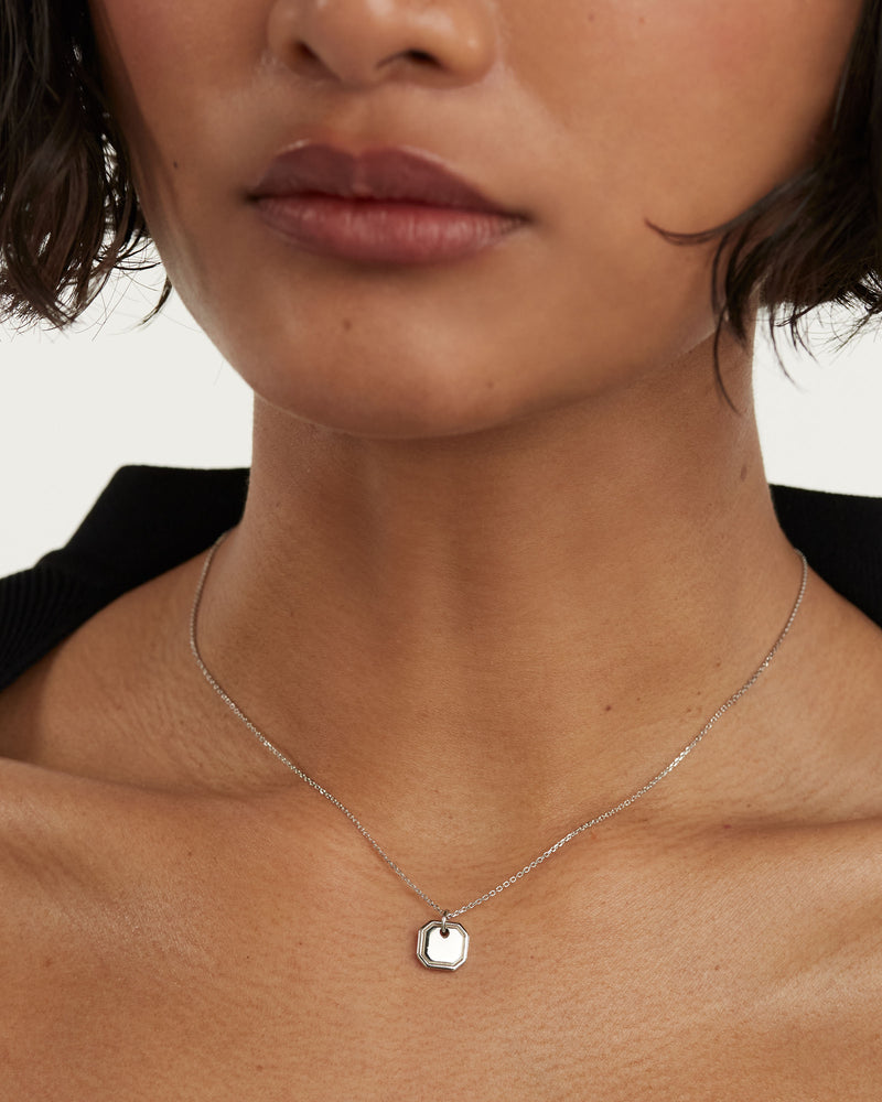 Octet Silver Necklace - 
  
    Argent massif
  
