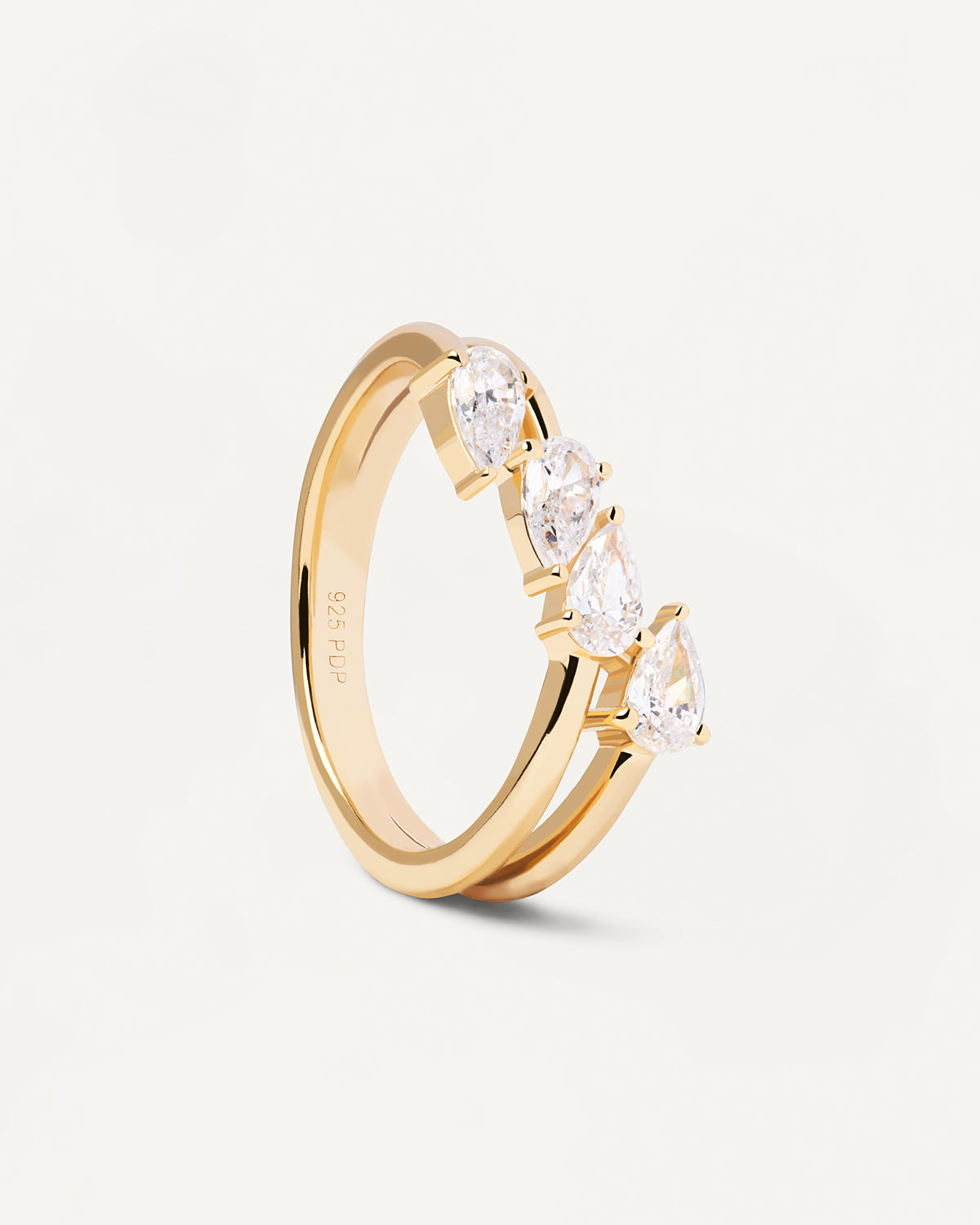 Anello Terra - 
  
    Argento sterling / Placcatura in Oro 18K
  
