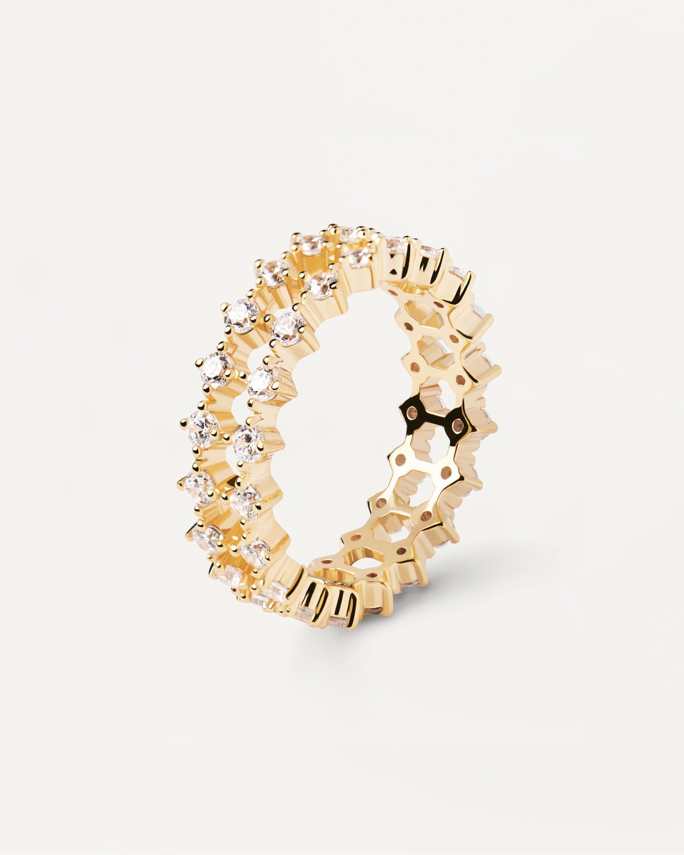Slim Dumbo Ring - 
  
    Sterling Silber / 18K Goldplattierung
  
