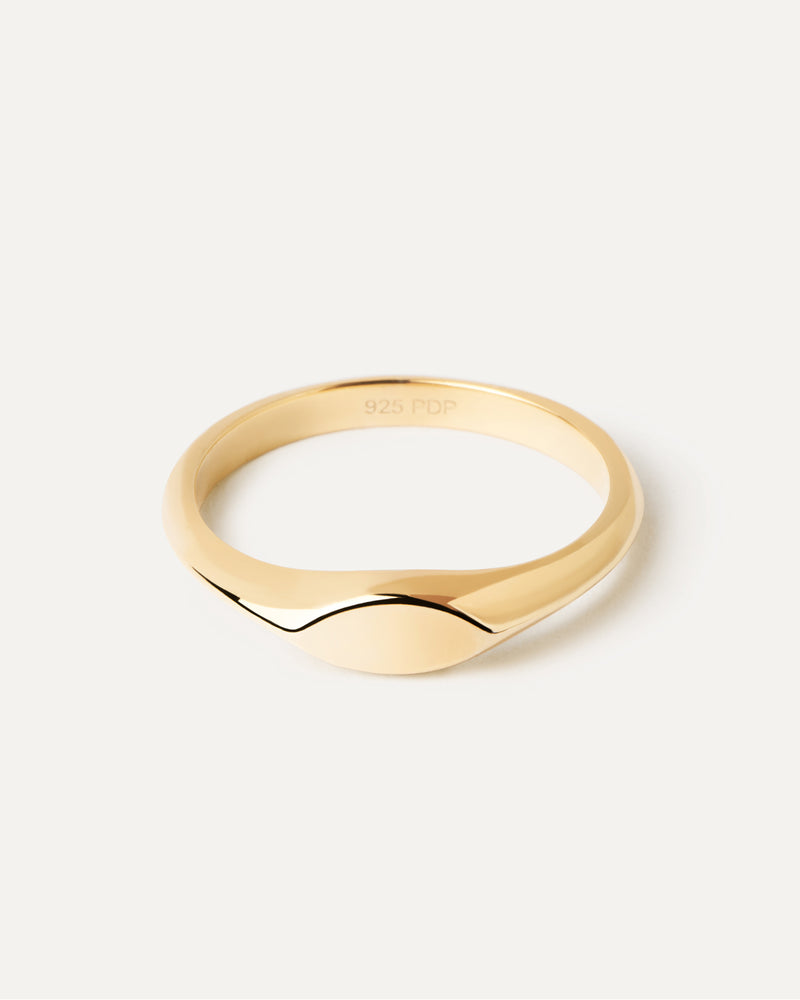 Anello Sigillo Duke - 
  
    Argento sterling / Placcatura in Oro 18K
  
