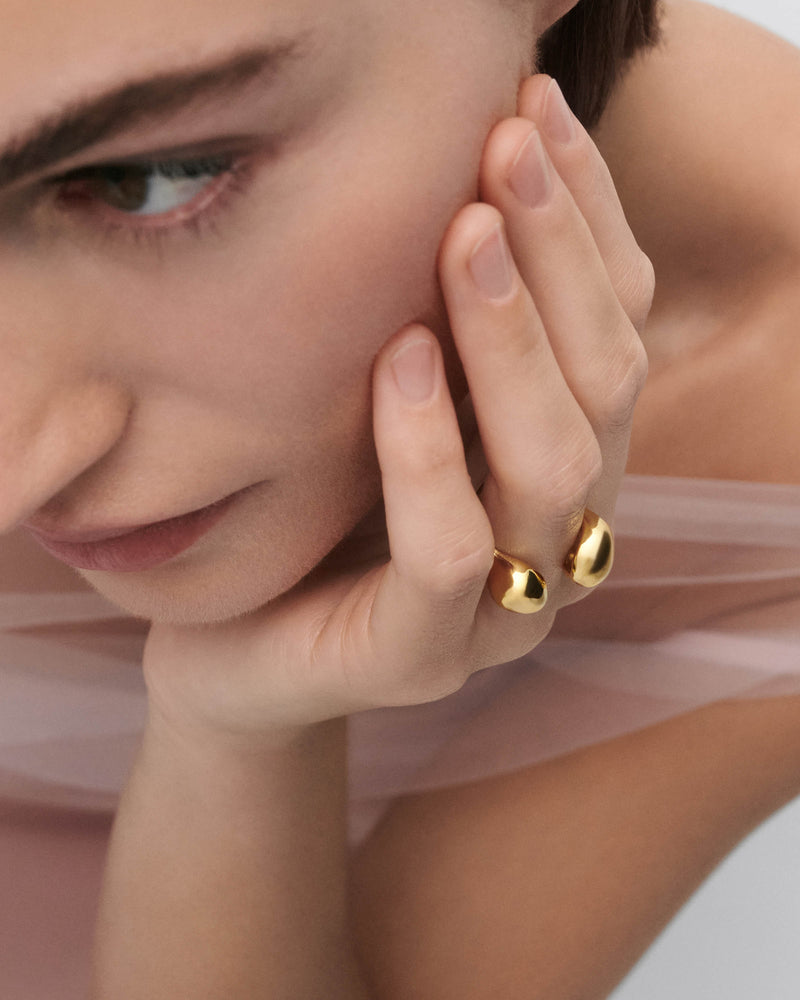 Gravity ring - 
  
    Sterling Silver / 18K Gold plating
  
