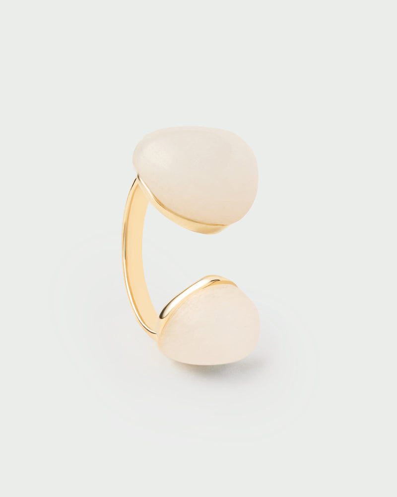 Anillo Cuarzo Gravity - 
  
    Plata de Ley / Baño de Oro 18K
  
