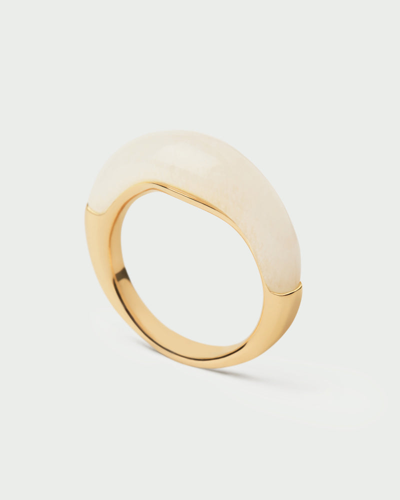 Anillo Cuarzo Nami - 
  
    Plata de Ley / Baño de Oro 18K
  
