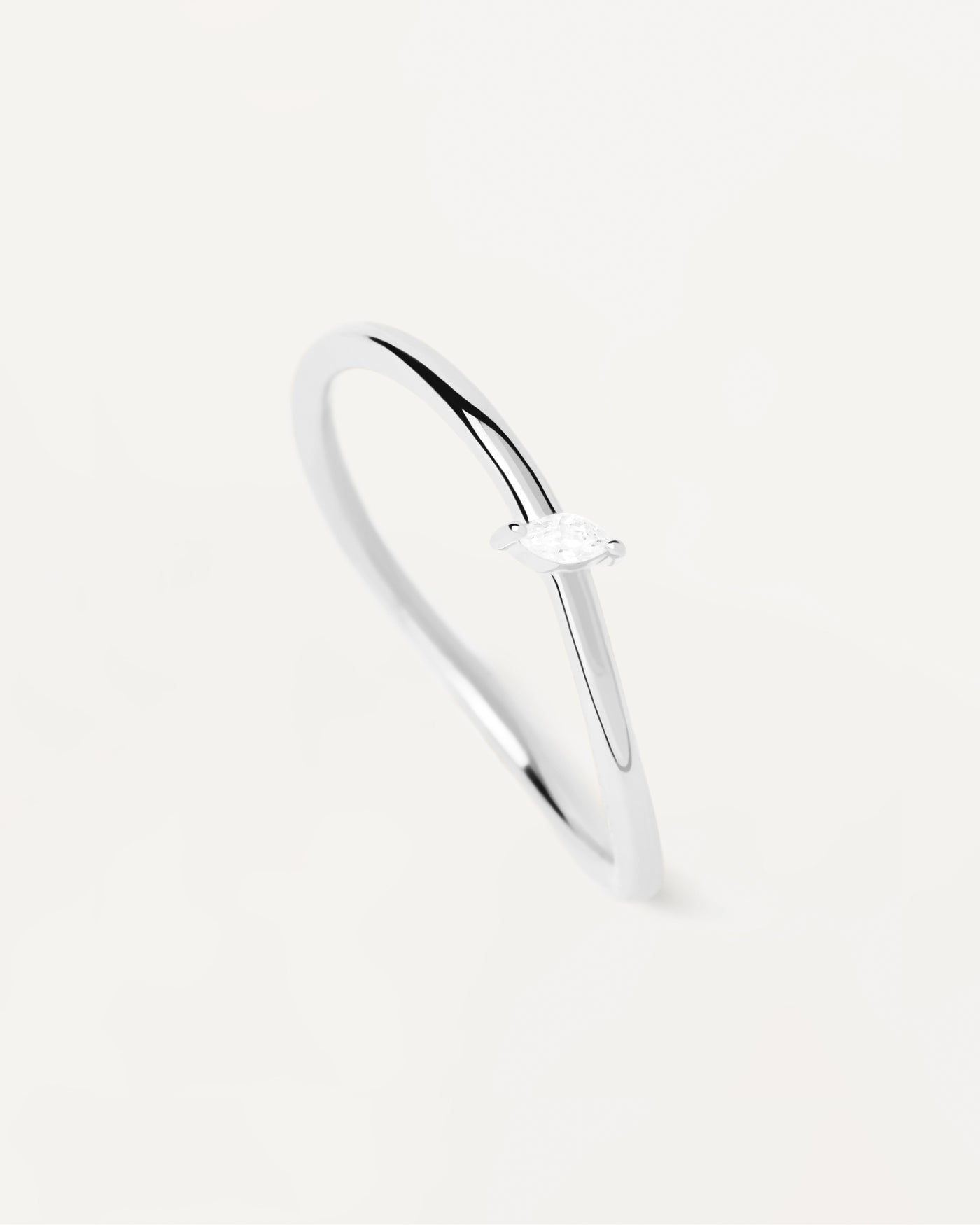 Bague en Argent Leaf - 
  
    Argent massif
  
