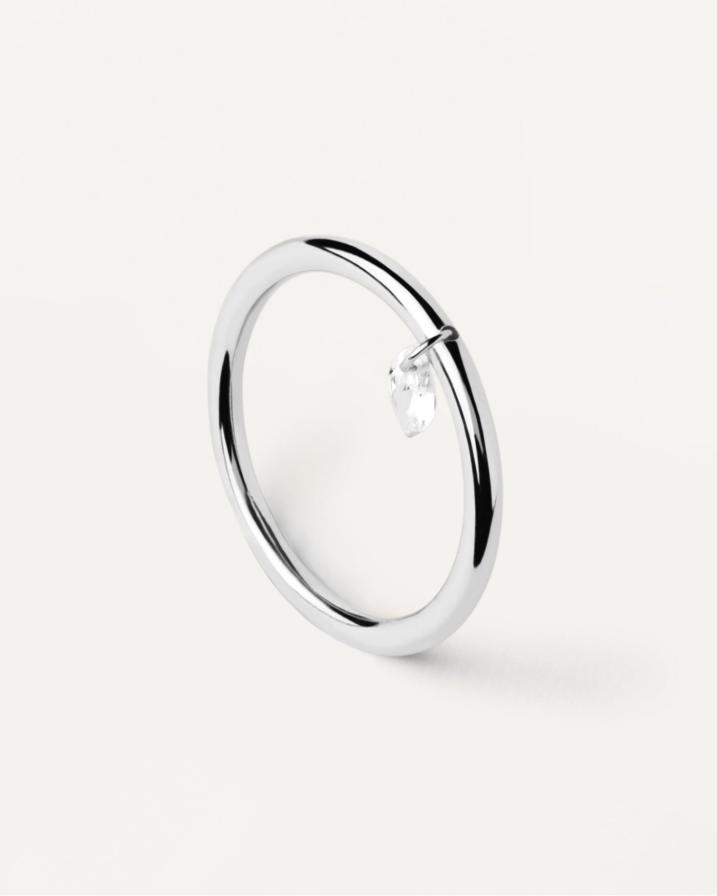 Anillo De Plata Solitario Rain - 
  
    Plata de Ley
  
