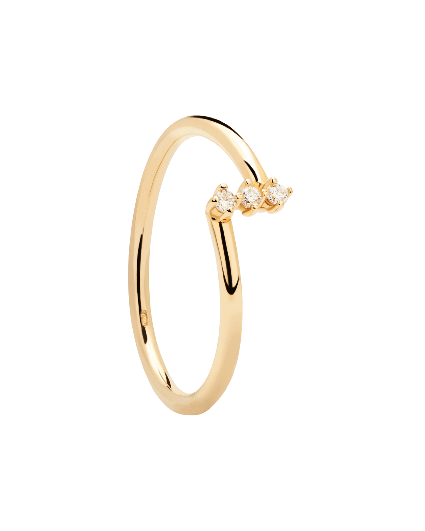 Diamonds and gold Balance Ring - PDPAOLA