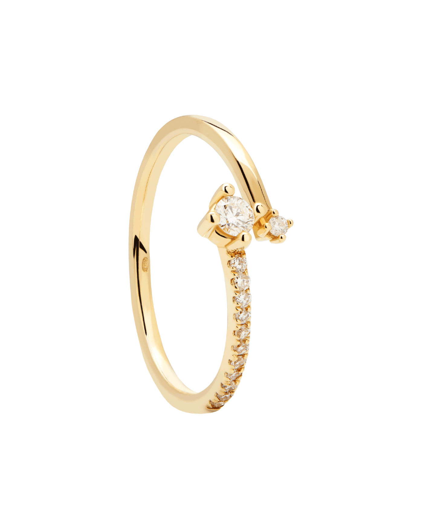 Diamonds and Gold Swing Ring - 
  
    18K Gold
  
