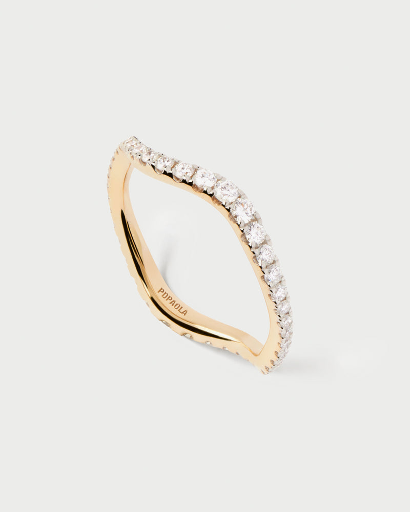 Anello in diamanti e oro Flow - 
  
    Oro 18K
  
