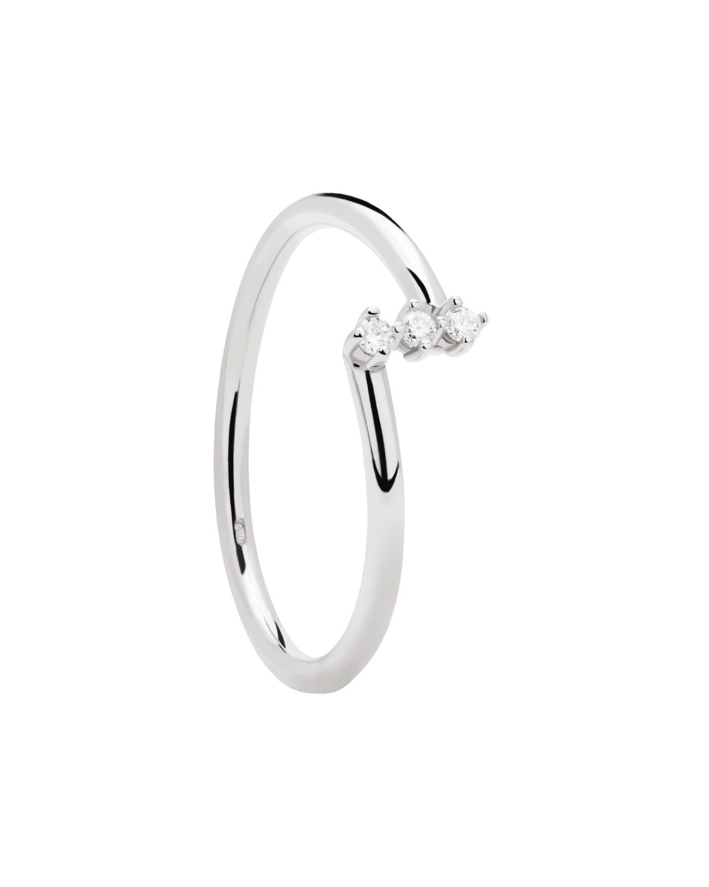 Ring Diamanten und Weissgold Balance - 
  
    18 kt Weissgold / Silber-Rhodinierung
  
