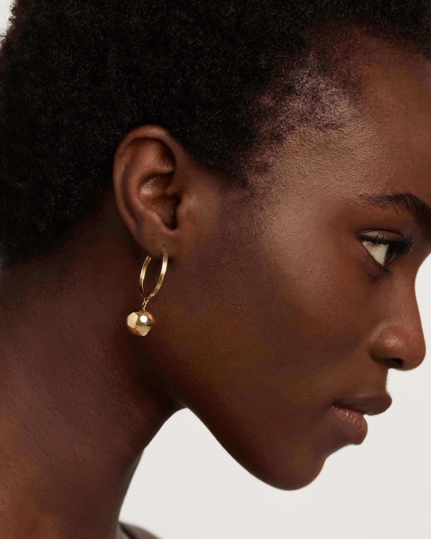 Grand Gold Ball Drop Earrings | Ben-Amun Jewelry