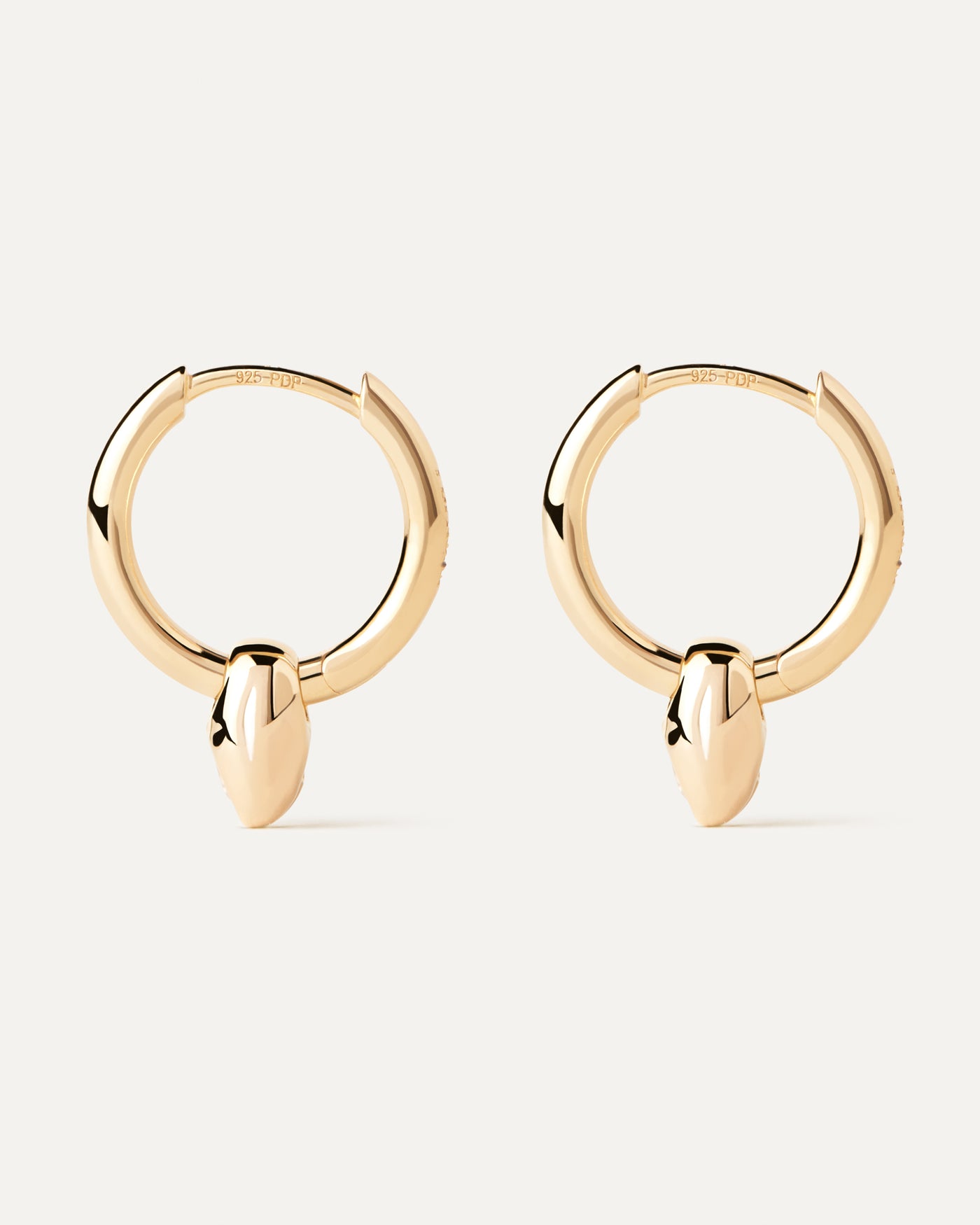Delta creolen - 
  
    Sterling Silber / 18K Goldplattierung
  
