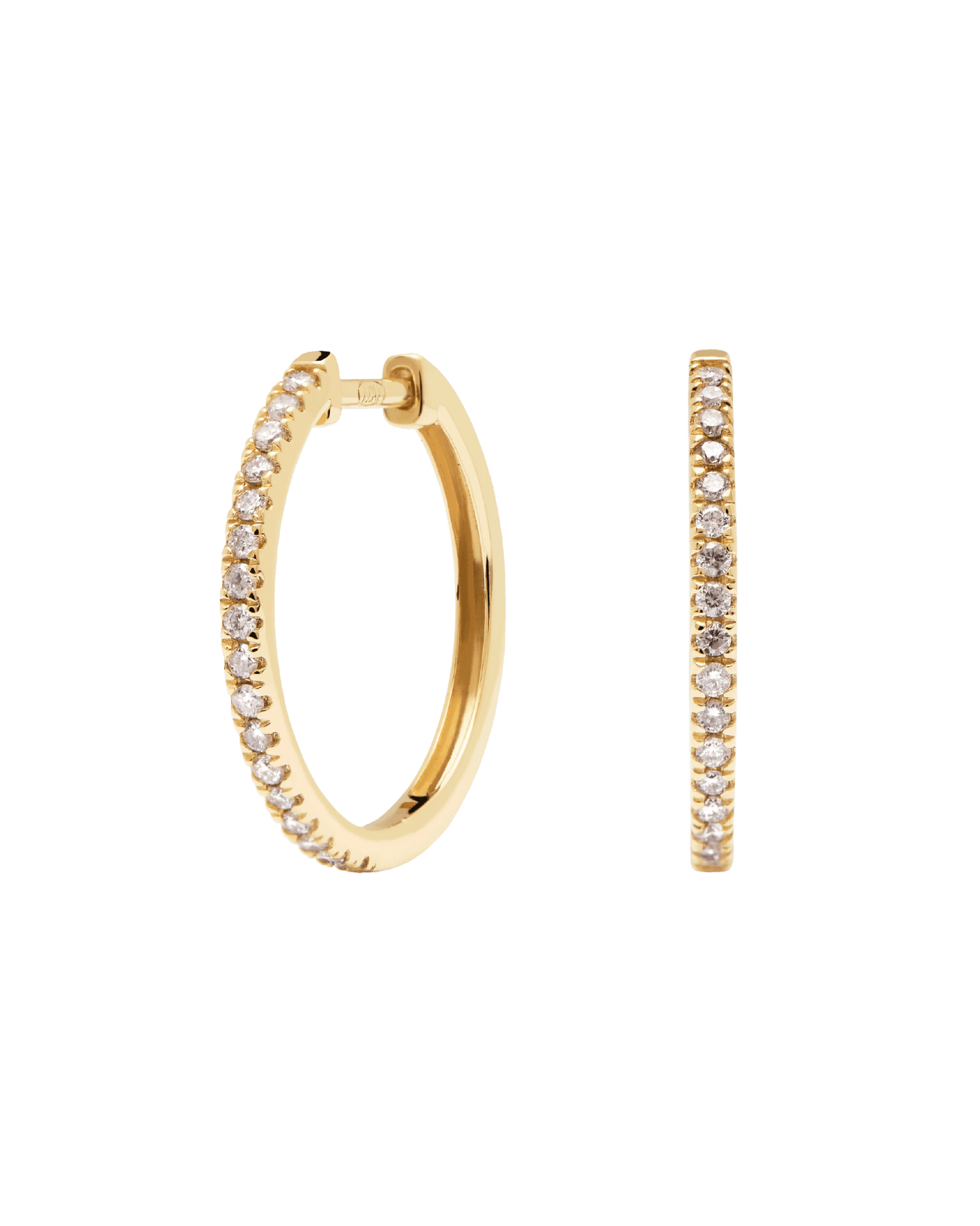 Boucles D'Oreilles en Diamants et en Or Eternity Medium - 
  
    Or 18 carats
  
