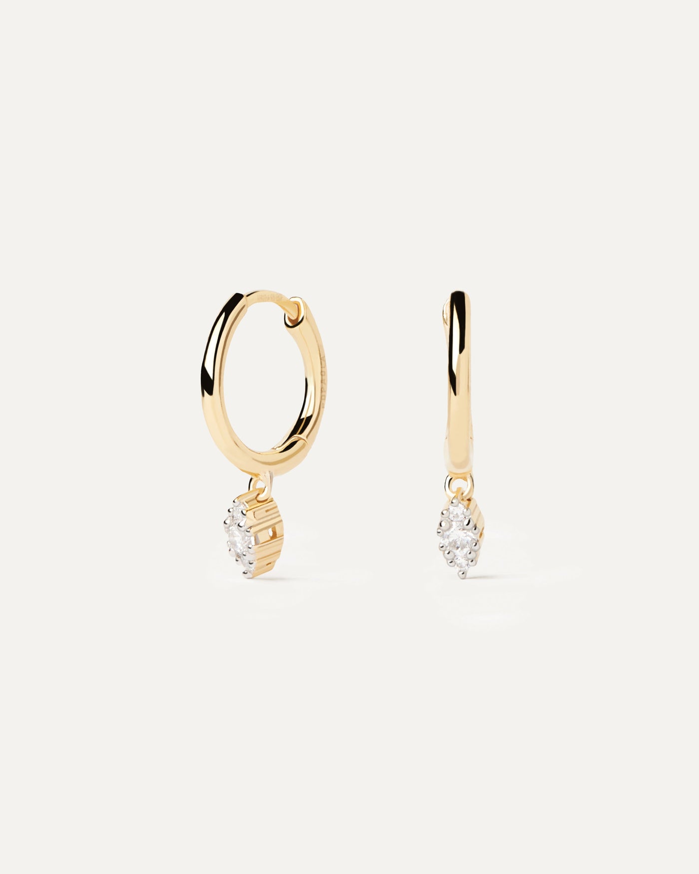 Diamonds And Gold Emi Hoops - 
  
    18K Gold
  

