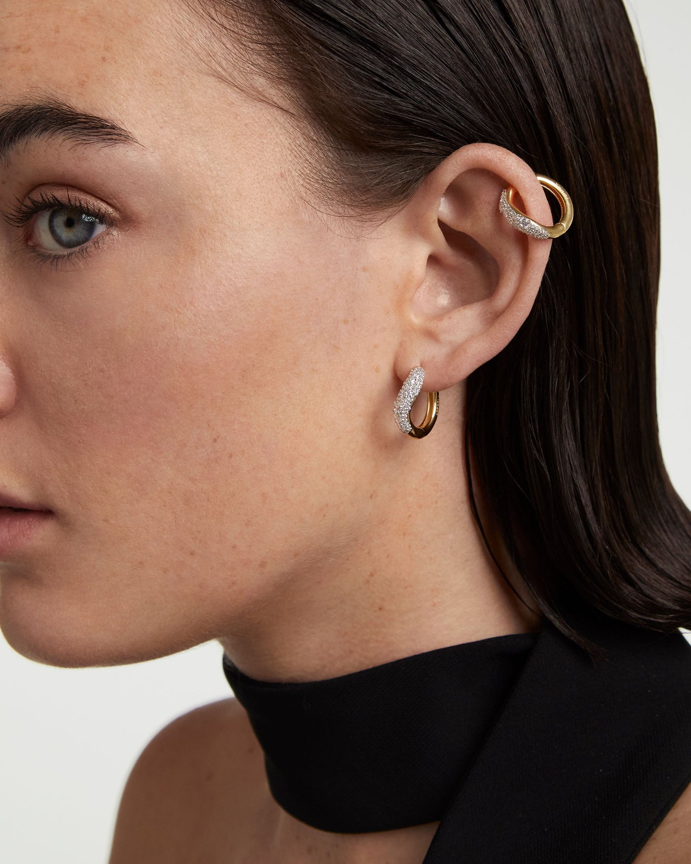 Apollo Creolen Aus Gold Mit Diamanten - 
  
    18 kt Gold
  

