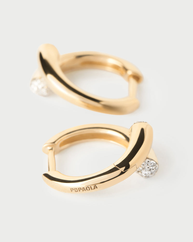 Orecchini a cerchio in diamanti e oro Eclipse - 
  
    Oro 18K
  
