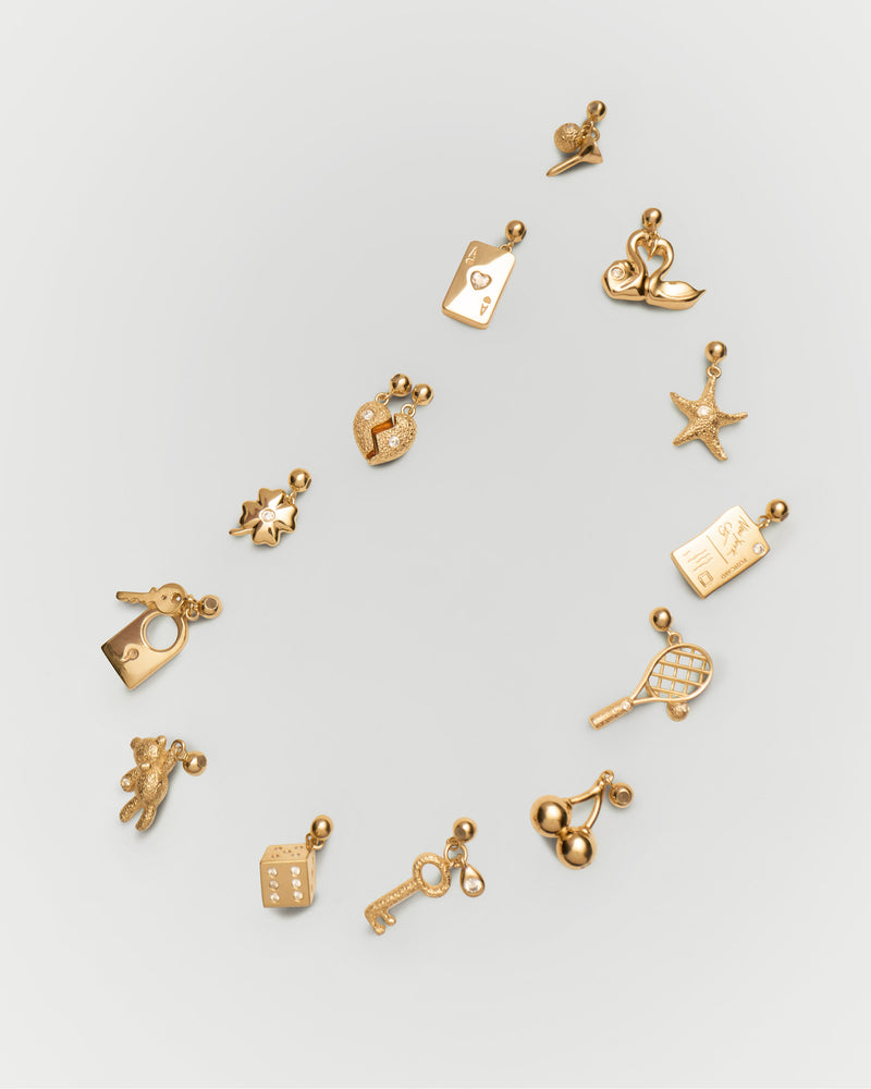 Charm Golf - 
  
    Argento sterling / Placcatura in Oro 18K
  
