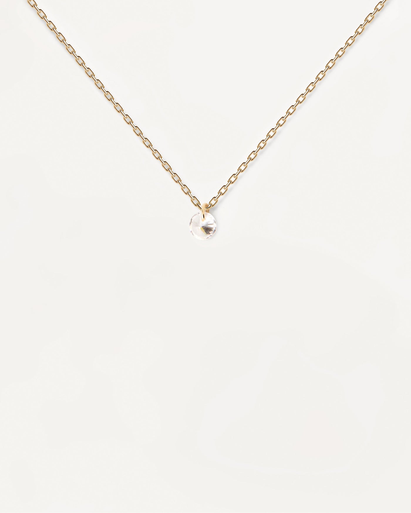 Joy solitary Necklace - 
  
    Sterling Silver / 18K Gold plating
  
