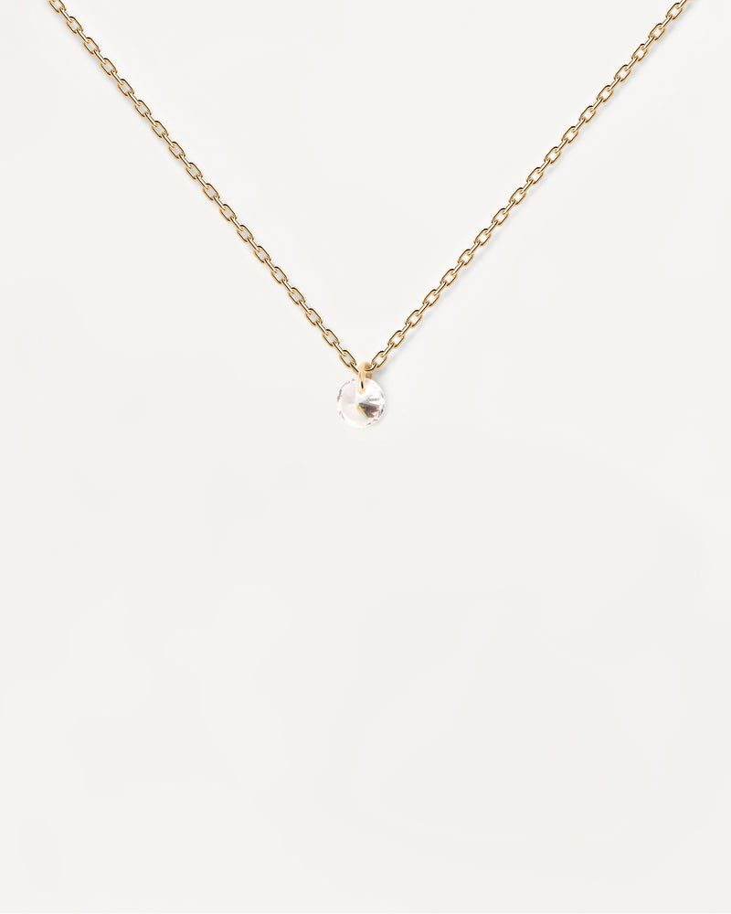 Joy solitary Necklace - 
  
    Sterling Silver / 18K Gold plating
  

