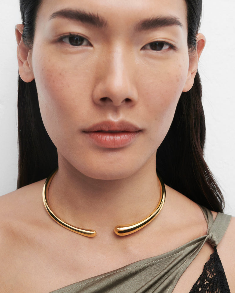 Collana girocollo Orbit - 
  
    Argento sterling / Placcatura in Oro 18K
  
