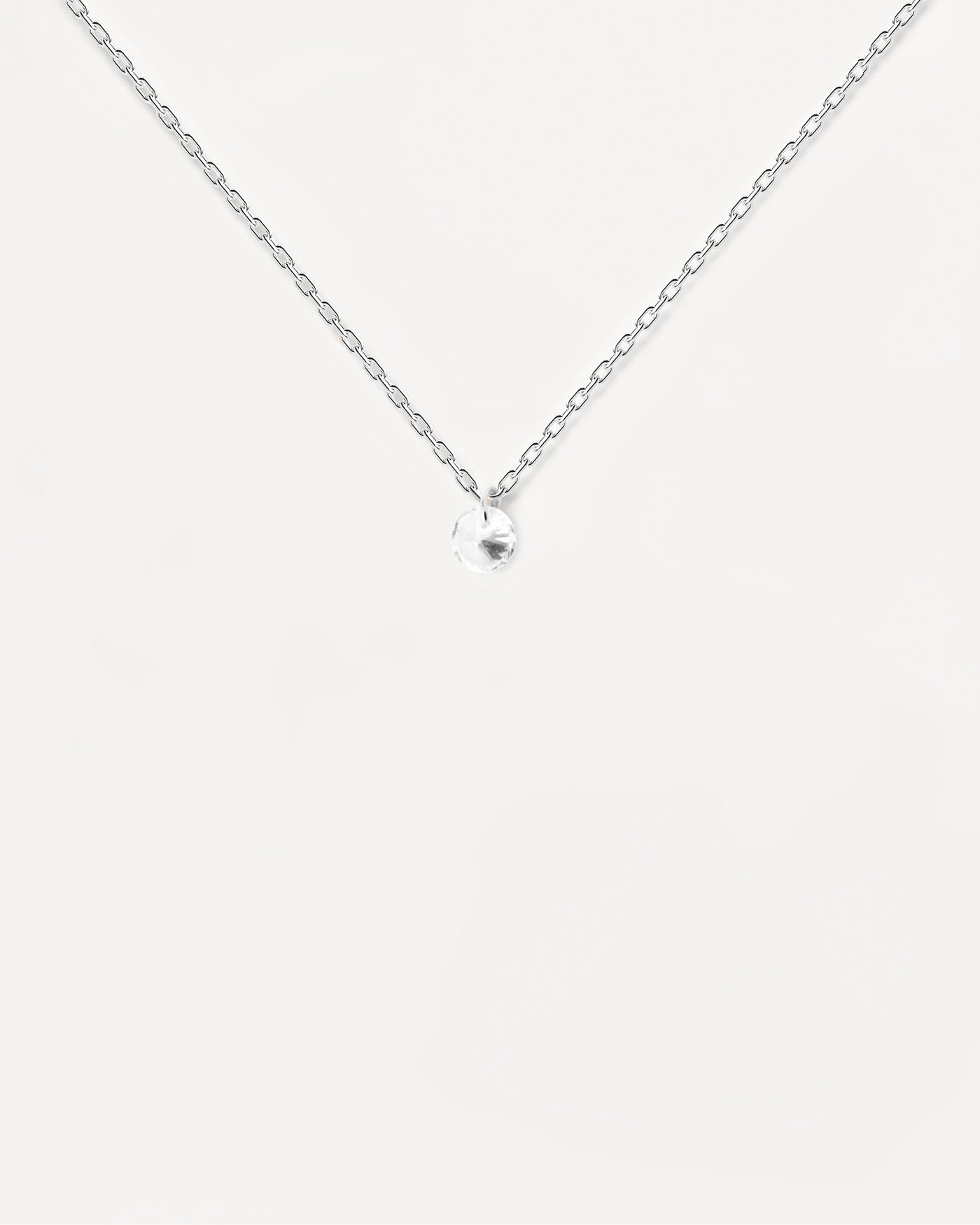 Joy Silber Solitär-Halskette - 
  
    Sterling Silber
  
