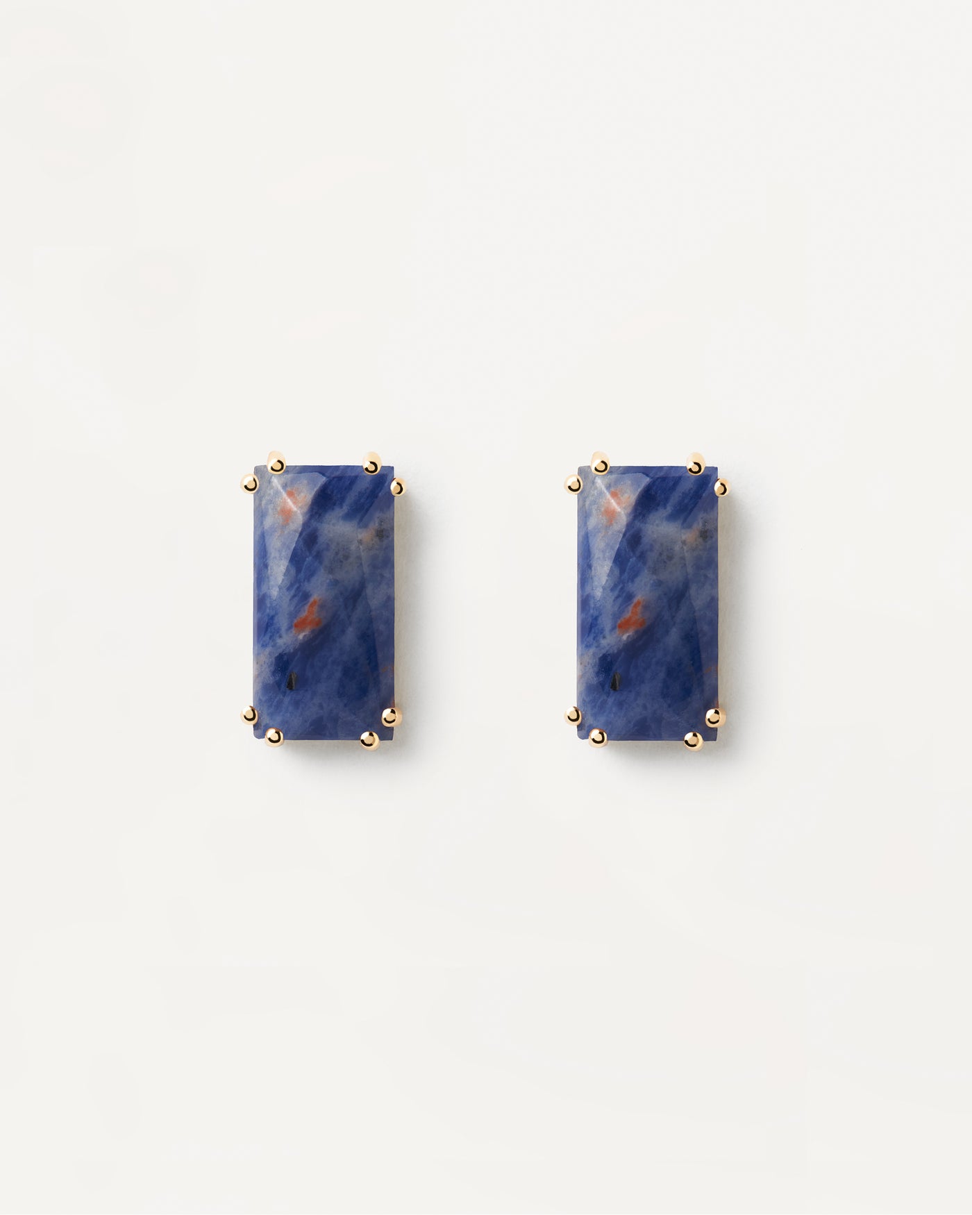Maiko Sodalite Single Earring - 
  
    Sterling Silver / 18K Gold plating
  
