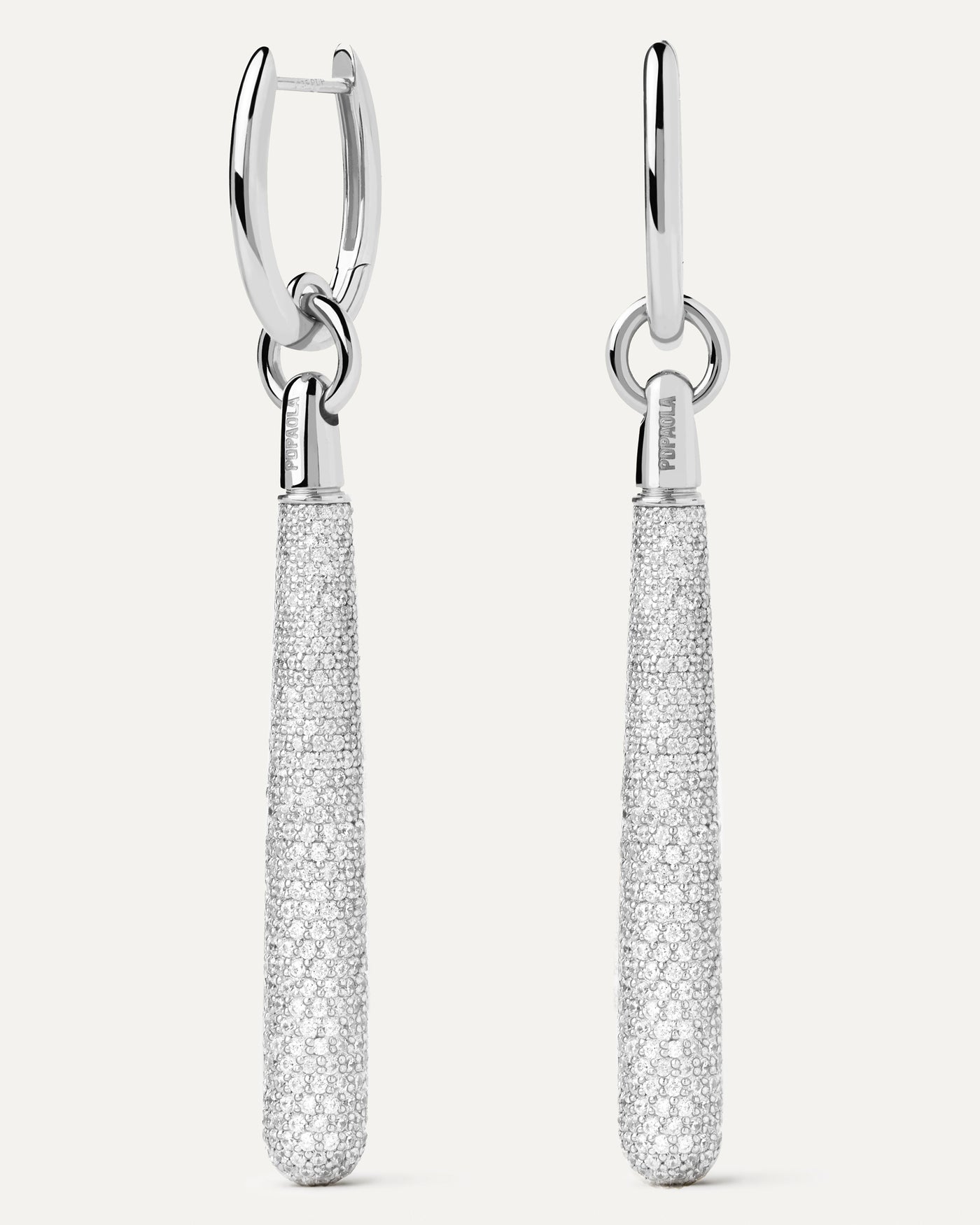 Pavé Supreme Jupiter Silver Single Hoop - 
  
    Sterling Silver
  

