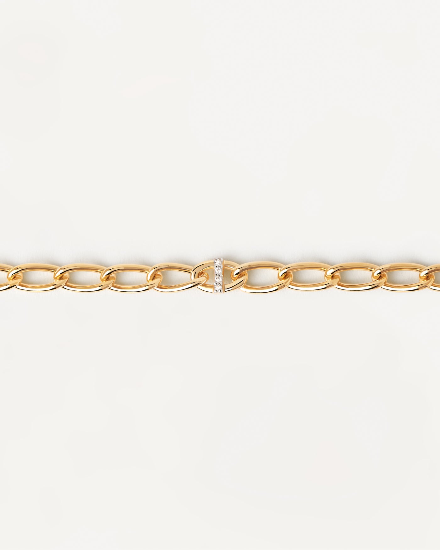 Pulsera Cadena Letra I - 
  
    Plata de Ley / Baño de Oro 18K
  
