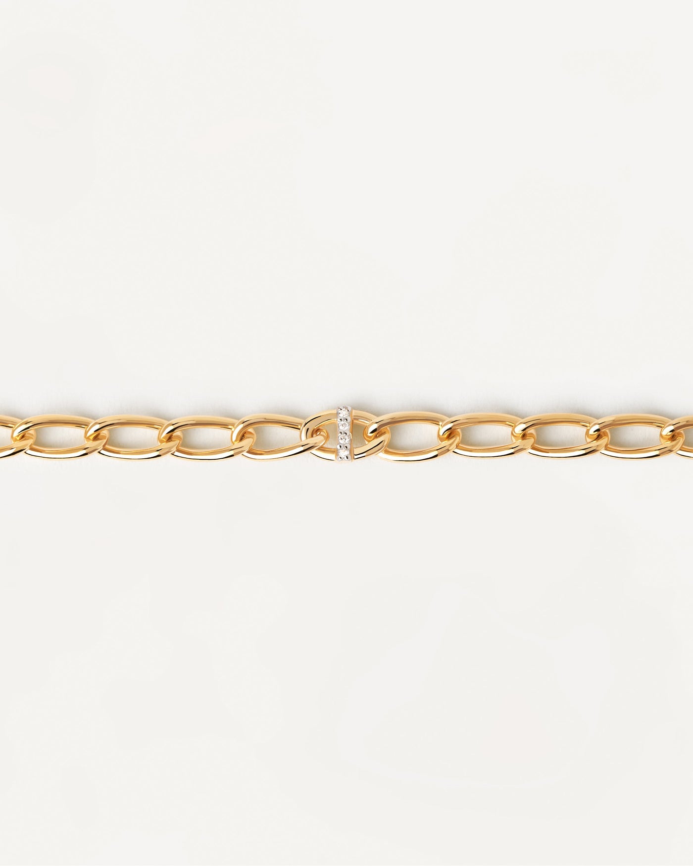 Letter I Chain Bracelet - 
  
    Sterling Silver / 18K Gold plating
  
