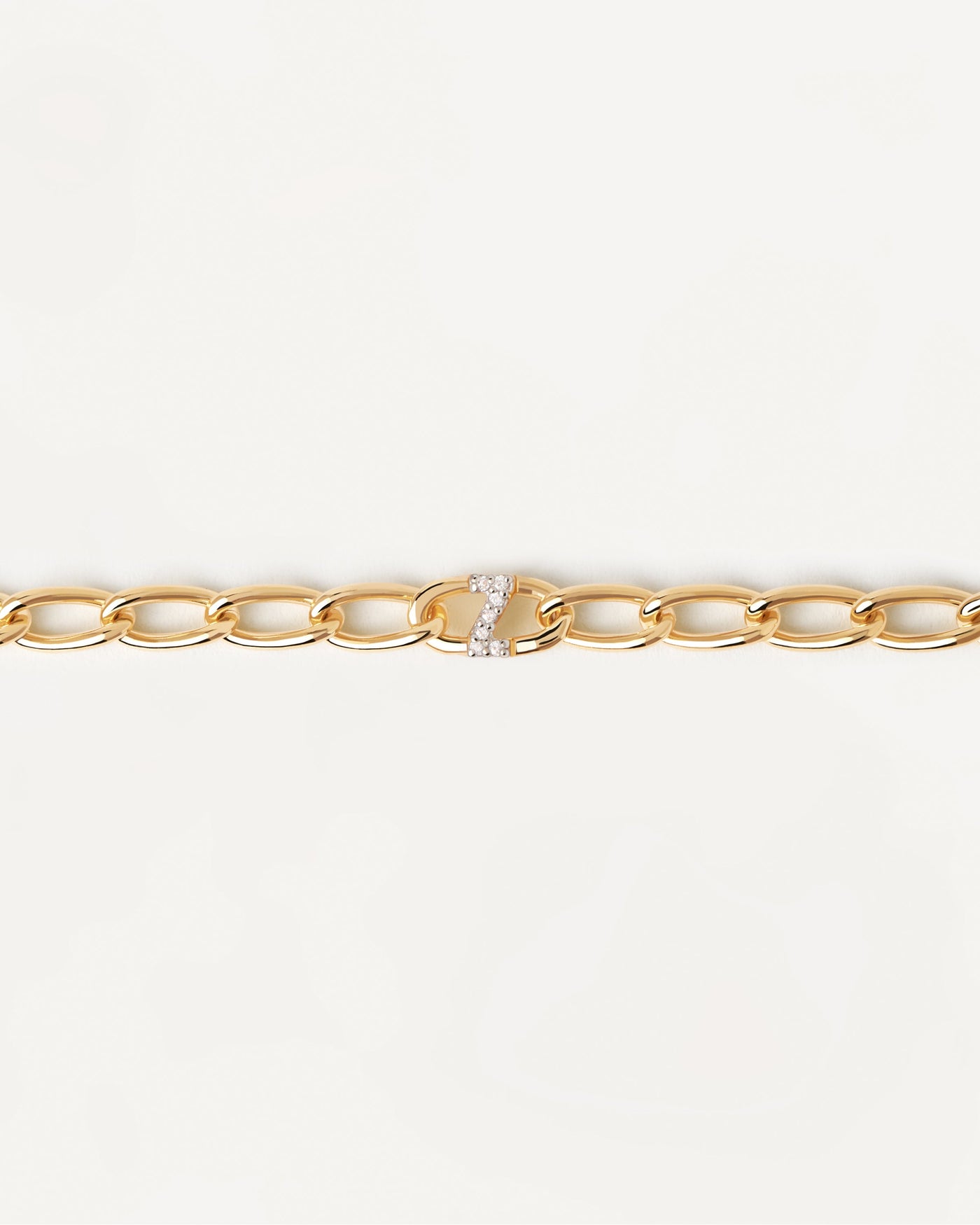 Letter Z Chain Bracelet - 
  
    Sterling Silver / 18K Gold plating
  

