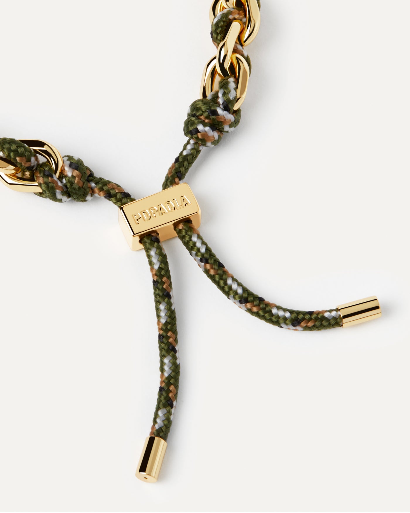 Bracciale Catena e Corda Cottage - 
  
    Ottone / Placcatura in Oro 18K
  
