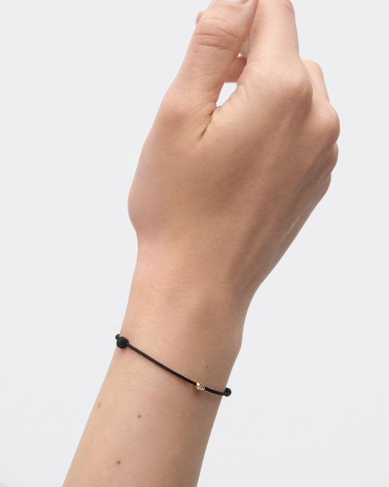 Bracciale in diamanti e corda Lia - 
  
    Oro 18K
  
