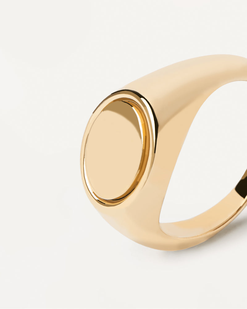Stamp Ring - 
  
    Sterling Silber / 18K Goldplattierung
  
