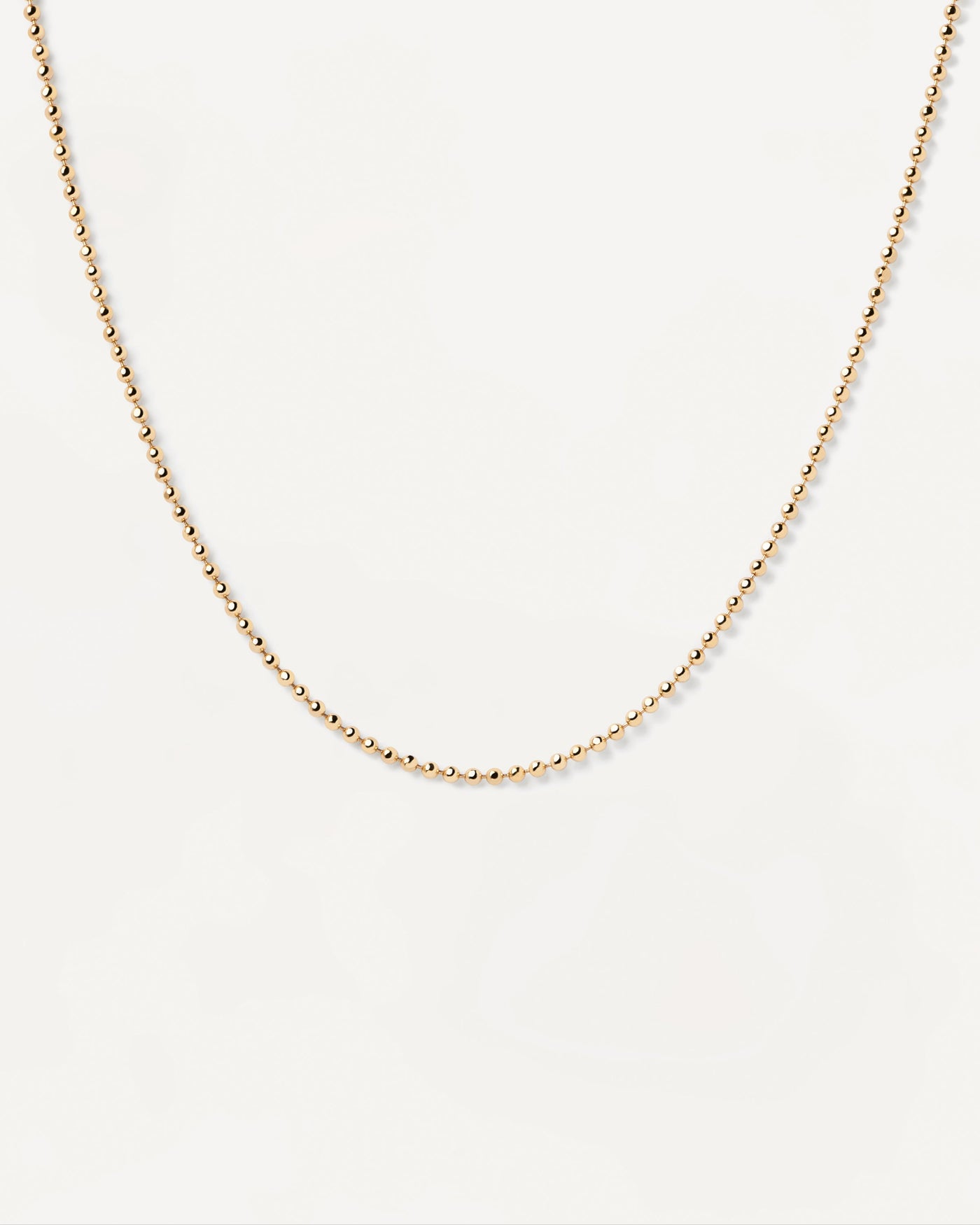 Kugelkette Halskette - 
  
    Sterling Silber / 18K Goldplattierung
  

