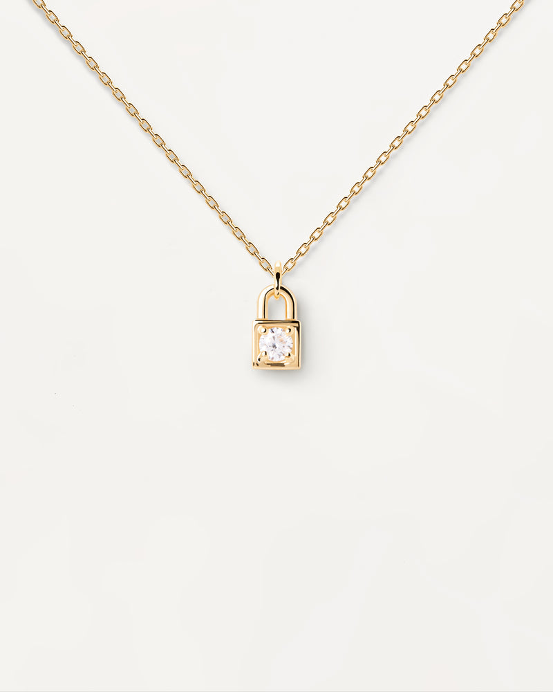 Padlock Necklace - 
  
    Sterling Silver / 18K Gold plating
  
