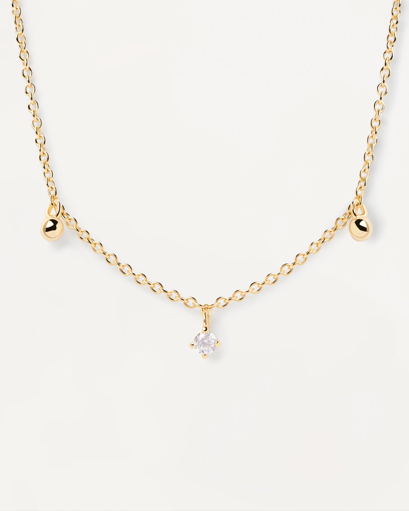 Collana Love Triangle - 
  
    Argento sterling / Placcatura in Oro 18K
  
