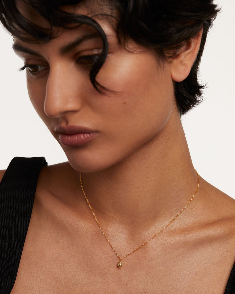 Drop Necklace - 
  
    Sterling Silver / 18K Gold plating
  
