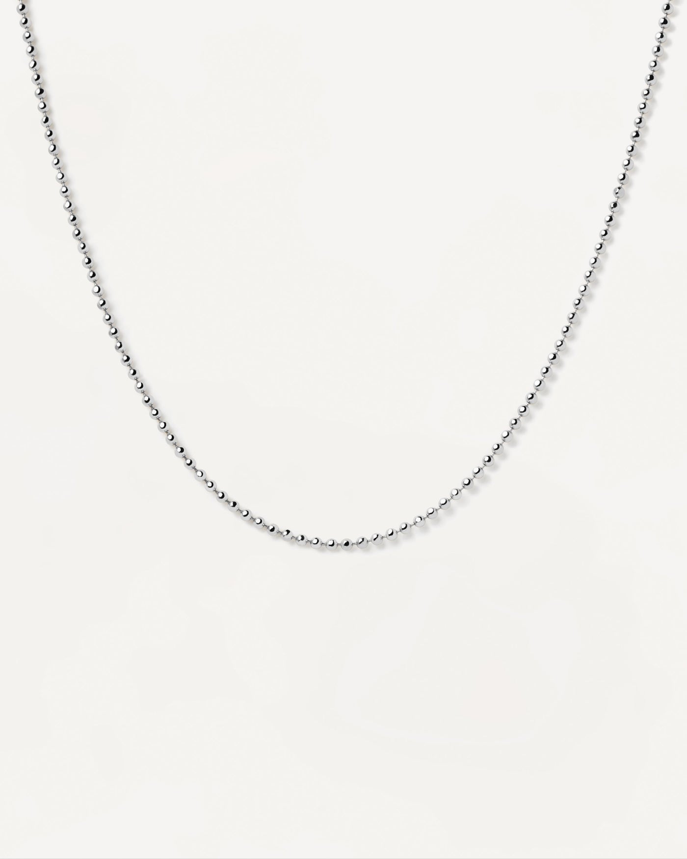 Ball Chain Silver Necklace - 
  
    Sterling Silver
  
