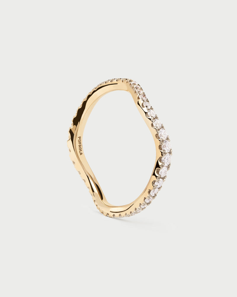Anello in diamanti e oro Flow - 
  
    Oro 18K
  
