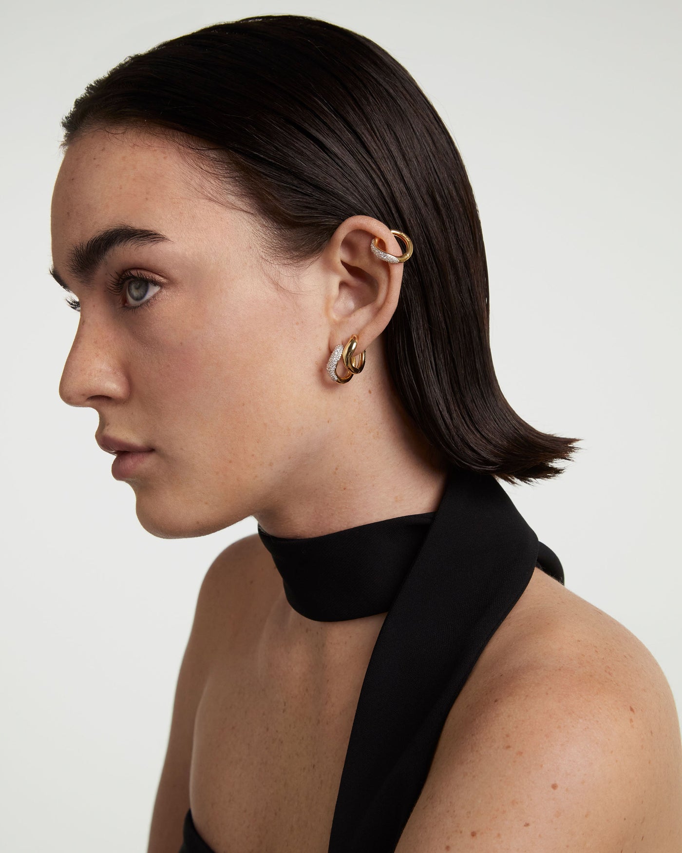 Apollo Creolen Aus Gold Mit Diamanten - 
  
    18 kt Gold
  
